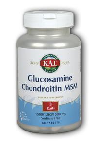Kal: Glucosamine, Chondroitin & MSM 60ct