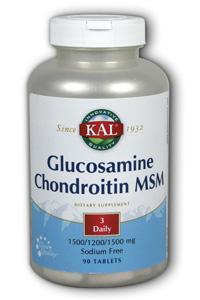 Kal: Glucosamine, Chondroitin and MSM 90ct