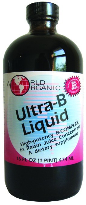 WORLD ORGANICS: Ultra B Liquid in Raisin Juice 16 fl oz