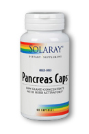 Solaray - Pancreas caps 60ct 375mg