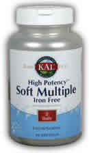High Potency Soft Multiple Iron-Free Dietary Supplement