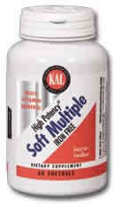 High Potency Soft Multiple Iron-Free 120ct from Kal