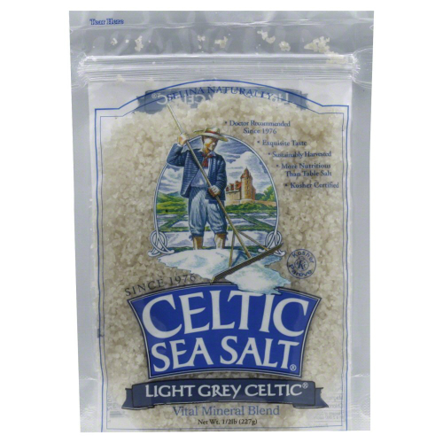 CELTIC SEA SALT: Light Grey Coarse Salt 8 oz