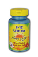 Natures life - Vitamin b-12, 1,000 mcg 50ct