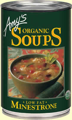 SOUP ORGANIC LOW/SODIUM MINESTRONE Case of 12 / 14.1 OZ from AMY'S