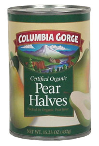 BARTLT PEAR HLV,OG,CANNED Case of 12 / 15.25 OZ from Columbia Gorge Organics