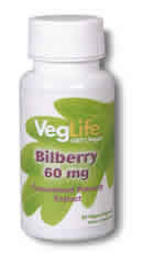 Bilberry Extract 50ct 60mg from Veglife