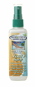 NATURALLY FRESH: Deodorant Foot Spray Ocean Breeze 4 oz