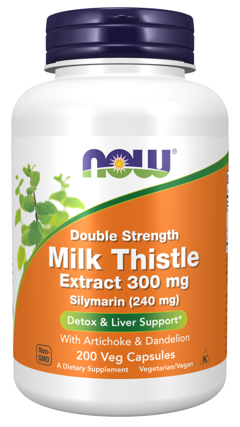 NOW: Milk Thistle Extract 300mg Double Strength 200 Vcaps