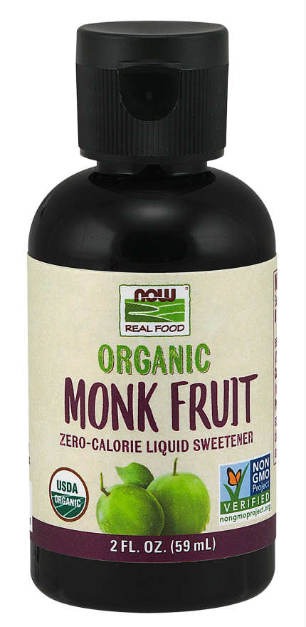 NOW: Organic Monk Fruit Liquid 2 fl oz