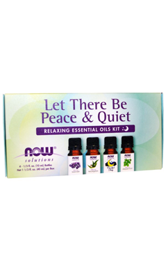 NOW: Let There Be Peace And Quiet Relaxing Essential Oils Kit 4 bottle kit