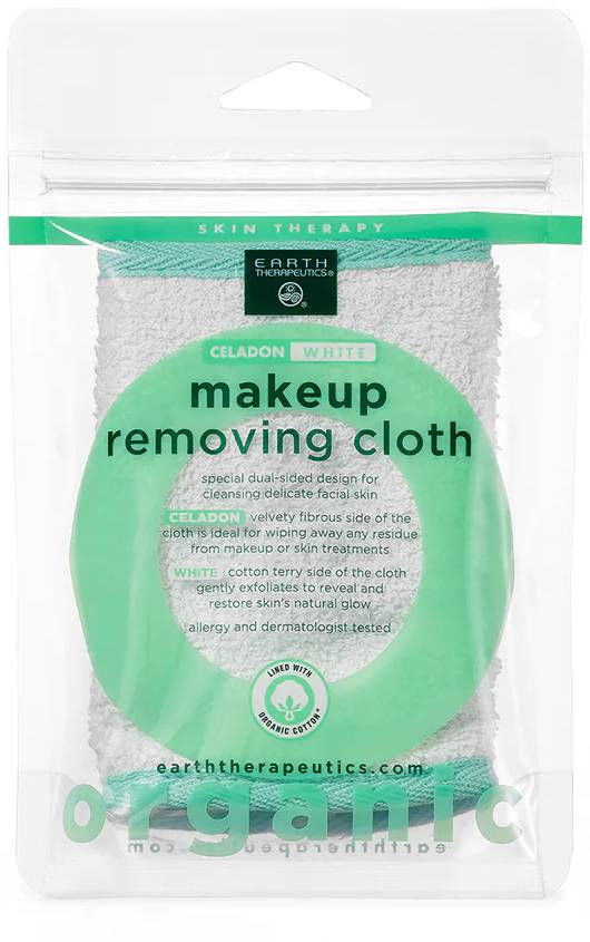 EARTH THERAPEUTICS: Organic Cotton Makeup Removing Cloth 1 UNIT