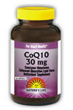 CoQ10 Lipid Form 30 mg 60ct from Natures Life
