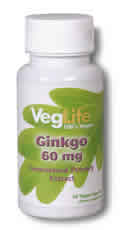 Ginkgo Biloba Extract 50ct 60mg from Veglife