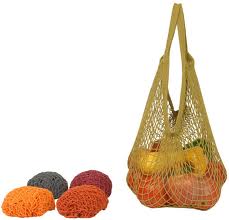 ECO-BAGS PRODUCTS: String Bags Assorted Earth Tone  Tote Handle Natural Cotton 1 ct