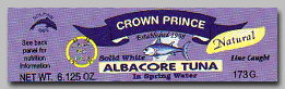 ALBACORE TUNA,IN WATER - 12 / 12 OZ from Crown Prince