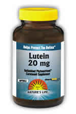 Lutein 20 mg 60ct  Softgel from Natures Life