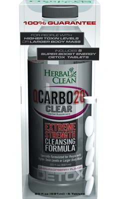 HERBAL CLEAN DETOX: Q Carbo Clear 20 Cran-Raspberry 20 oz