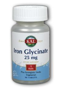 Kal: Iron Glycinate 90ct 25mg