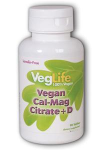 Vegan Cal-Mag Citrate + D 90ct from Veglife