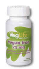 Vegan Iron 100ct 25mg from Veglife