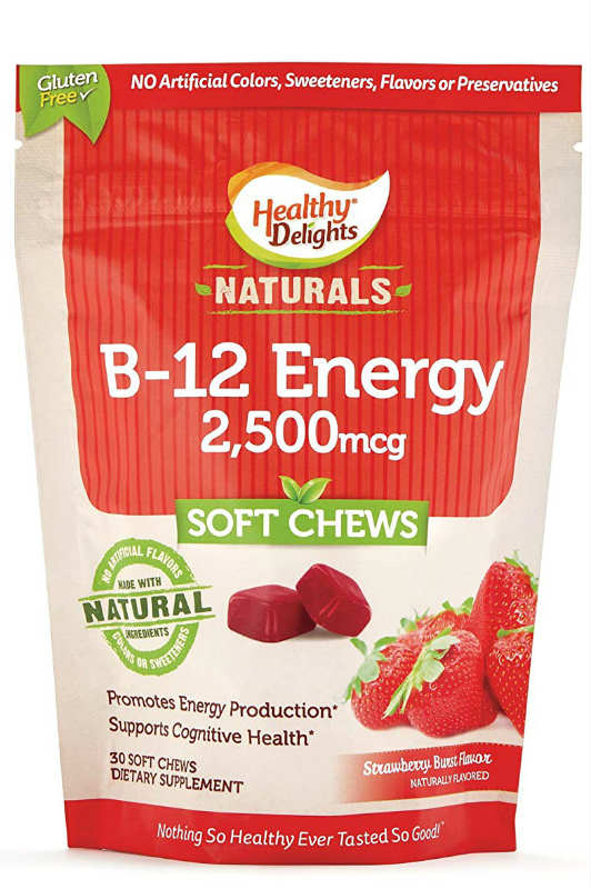 HEALTHY DELIGHTS: Healthy Delight Natural B-12 Energy 30 chew