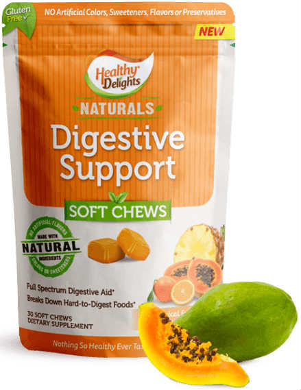 HEALTHY DELIGHTS: Healthy Delight Natural Digestive Support 30 chew