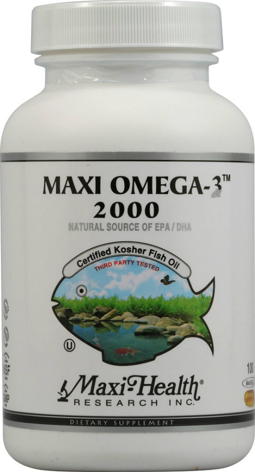 Maxi Omega 3 2000 100 capsule, 24.75ea from MAXI HEALTH RESEARCH!