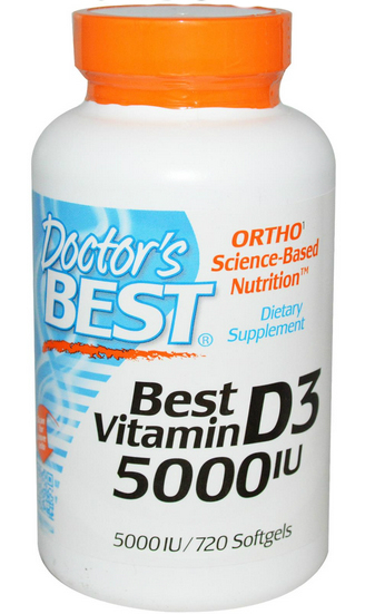 Doctors Best: Best Vitamin D3 (5000IU) 720 softgel