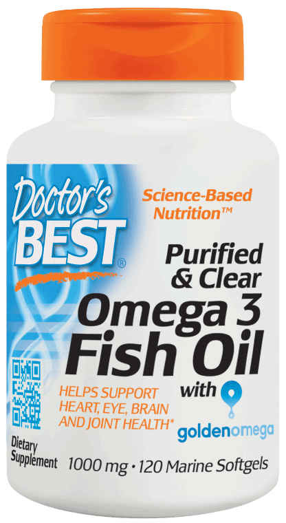 Doctors Best: Purified & Clear Omega 3 Fish Oil 120SG