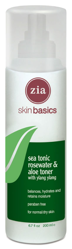 ZIA NATURAL SKINCARE: Skin Basics Sea Tonic Rosewater and Aloe Toner 6.7 oz