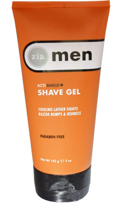 ZIA NATURAL SKINCARE: Mens ActiShield Shave Gel 5 oz