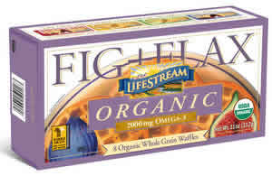 Waffle organic fig & flax Case of 12 / 11 OZ from LifeStream