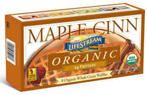 Waffle organic maple cinnamon Case of 12 / 11 OZ from LifeStream