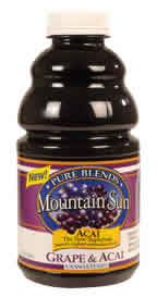 JUICE,CONCRD GRAPE W/ACAI Case of 12 / 32 OZ from Mountain Sun (Apple Hill)