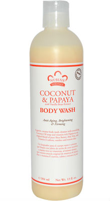 NUBIAN HERITAGE/SUNDIAL CREATIONS: Body Wash Coconut and Papaya 13 oz