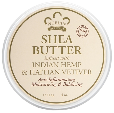 NUBIAN HERITAGE/SUNDIAL CREATIONS: Infused Butter Indian Hemp and Haitian Vetiver 4 oz