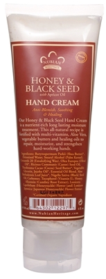 NUBIAN HERITAGE/SUNDIAL CREATIONS: Hand Cream Honey and Black Seed 4 oz