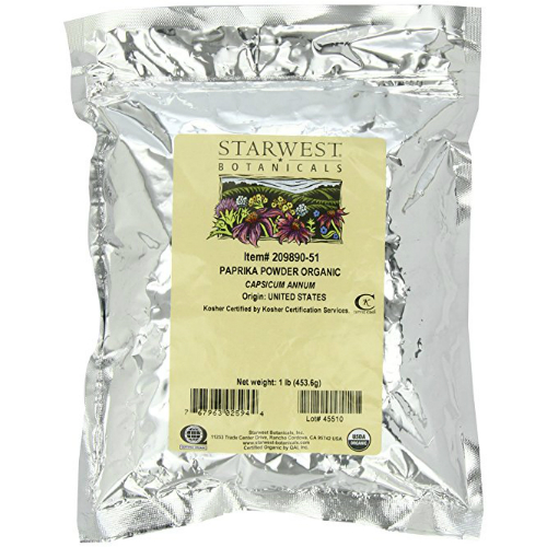 STARWEST BOTANICALS: Organic Paprika Powder 1 lb