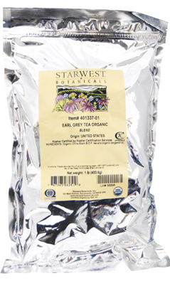STARWEST BOTANICALS: Tea Earl Grey Organic 1 lb