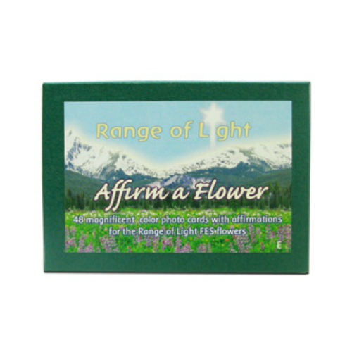 FLOWER ESSENCE SERVICES: Set of Range of Light Flower Cards -English 48 pc
