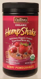 HEMP SHAKE,OG,BRY POMEGRN Case of 1 / 16 OZ from Nutiva