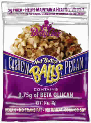 NUT BALL,CASHEW PECAN Case of 18 / 1.4 OZ from Betty Lous