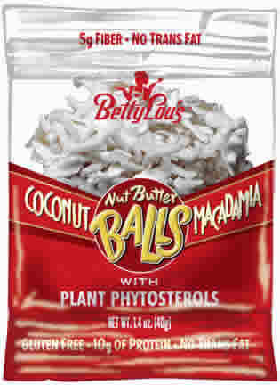 Betty Lous: Nut ball,coconut mac 1.4 OZ