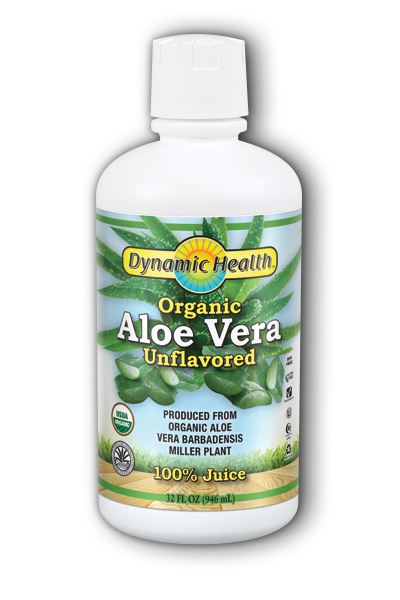 DYNAMIC HEALTH LABORATORIES INC: Organic Aloe Vera Juice Unflavored 32 oz