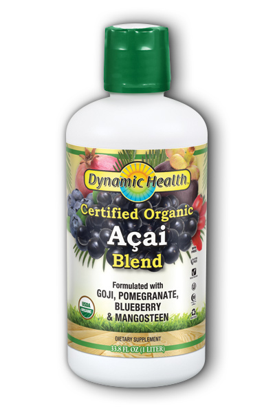 DYNAMIC HEALTH LABORATORIES INC: Organic Certified Acai Juice Blend 33.8 oz