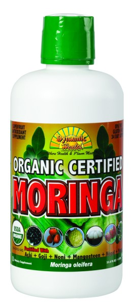 DYNAMIC HEALTH LABORATORIES INC: Organic Certified Moringa Olfeira Juice Blend 33.8 oz
