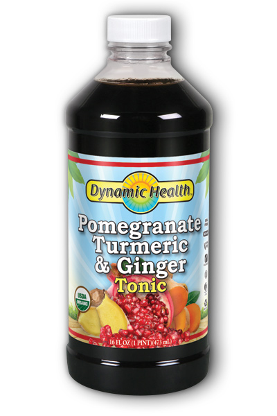 DYNAMIC HEALTH LABORATORIES INC: Pomegranate Turmeric & Ginger Tonic (Plastic Bottle) 16 oz
