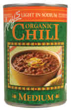 CHILI ORGANIC MEDIUM LOW SODIUM Case of 12 / 14.7 OZ from AMY'S