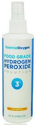 ESSENTIAL OXYGEN: Hydrogen Peroxide Food Grade 3 percent 8 OZ
